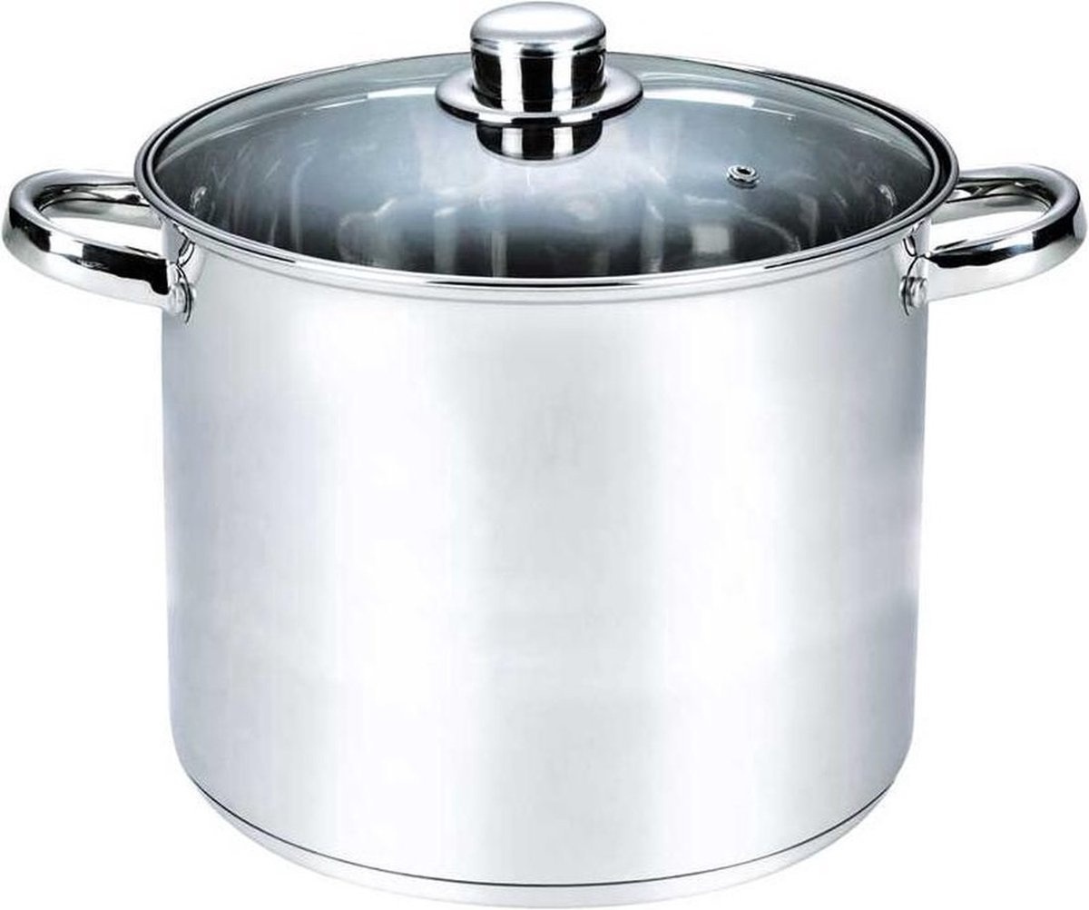 Oala cu capac Michelino XXL, 17 litri, 32 cm, otel inoxidabil, argintiu