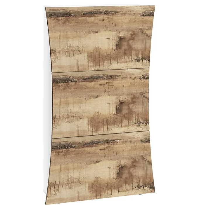 Pantofar Bonida Tecnos, lemn, maro/alb, 71 x 25,6 x 121 cm
