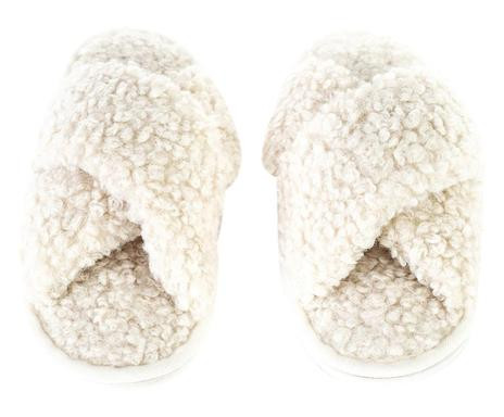 Papuci de casa Hazel, alb, marimea 38-39 chilipirul-zilei.ro