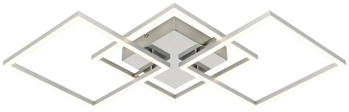 Plafoniera LED Olpü în culori aluminiu max. 37 wați
