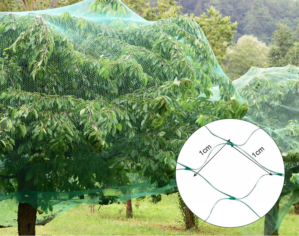 Poze Plasa de protectie impotriva pasarilor in gradina Generic, plastic, verde, 4 x 5 m