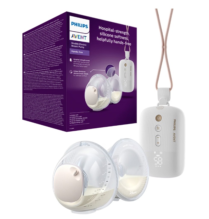 Pompa de san electrica dubla Philips Avent SCF532/11, Hands Free, Resigilat, Grad A