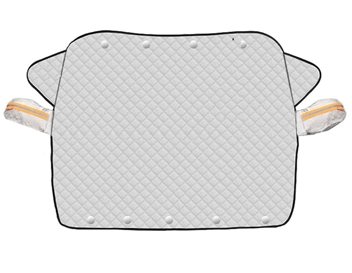 Protectie parbriz auto Scobuty, aluminiu, argintiu, 228 x 105 cm
