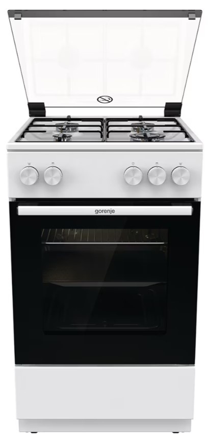 RESIGILAT – ARAGAZ GORENJE GG5A11WJ, 4 arzatoare, Latime 50 cm, Gaz, Alb