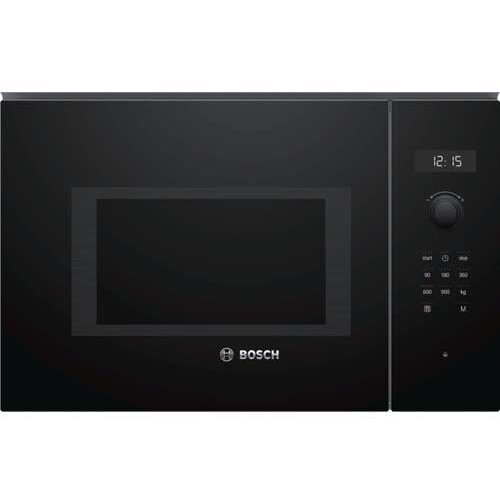 RESIGILAT Cuptor cu microunde incorporabil Bosch BFL554MB0, 25L, 900W, sticla neagra