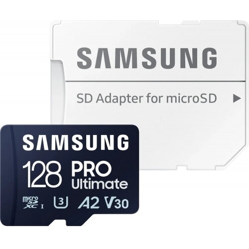 RESIGILAT Memory Card microSDXC Samsung PRO Ultimate MB-MY128SA/WW 128GB, Class 10, UHS-I U3, V30, A2 + Adaptor SD