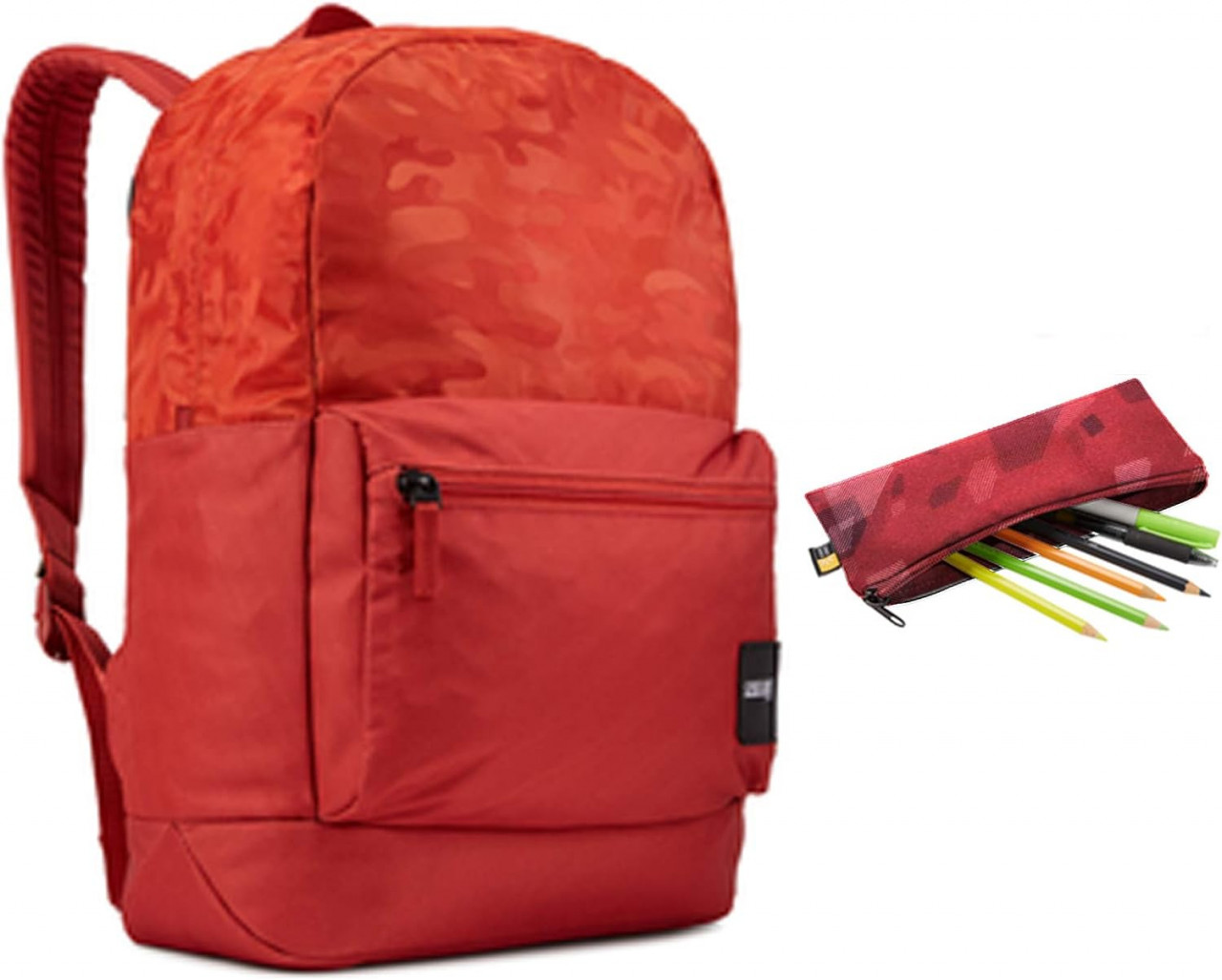 Rucsac pentru scoala Case Logic, poliester, rosu, 26 L, 45 x 3 x 37 cm