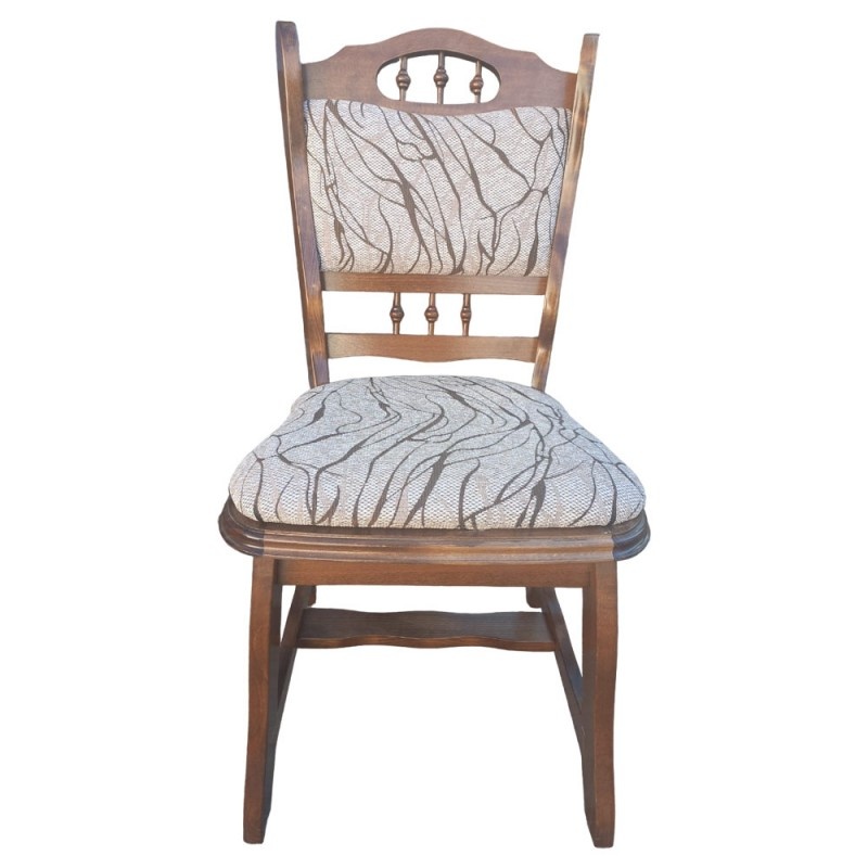 Scaun bucatarie Euro, Nuc, lemn masiv 95x47x42 cm
