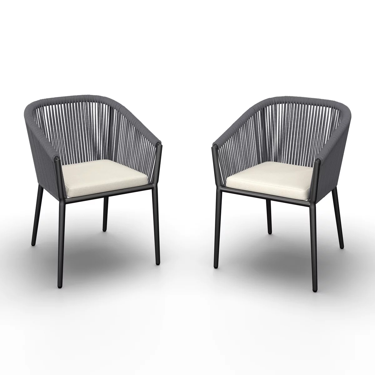 Set 2 scaune de gradina Benicia, 55/76/63 cm