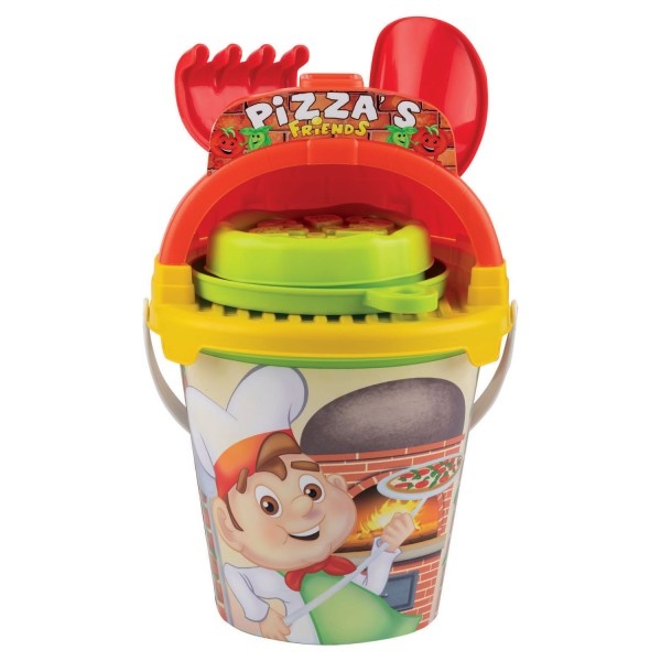Set Androni pentru nisip galetusa cu accesorii Pizza