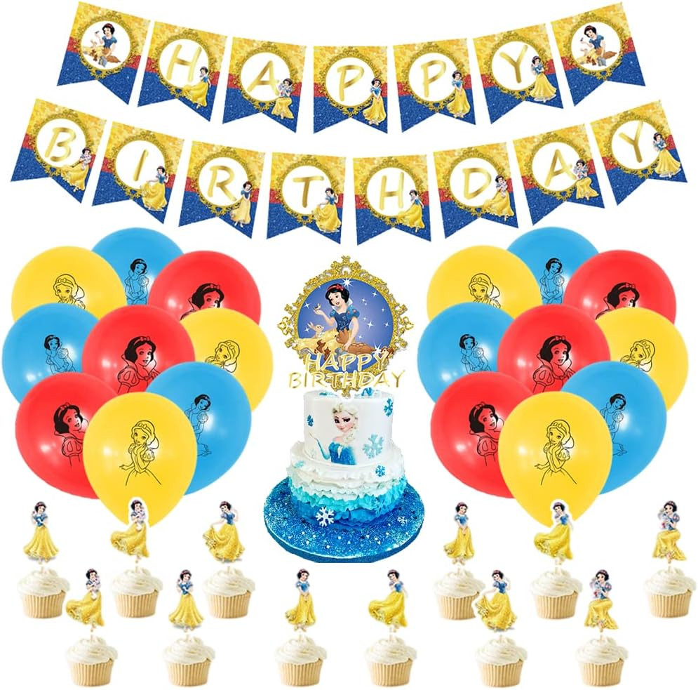 Set aniversar Ksopsdey, latex/hartie, multicolor, 32 piese