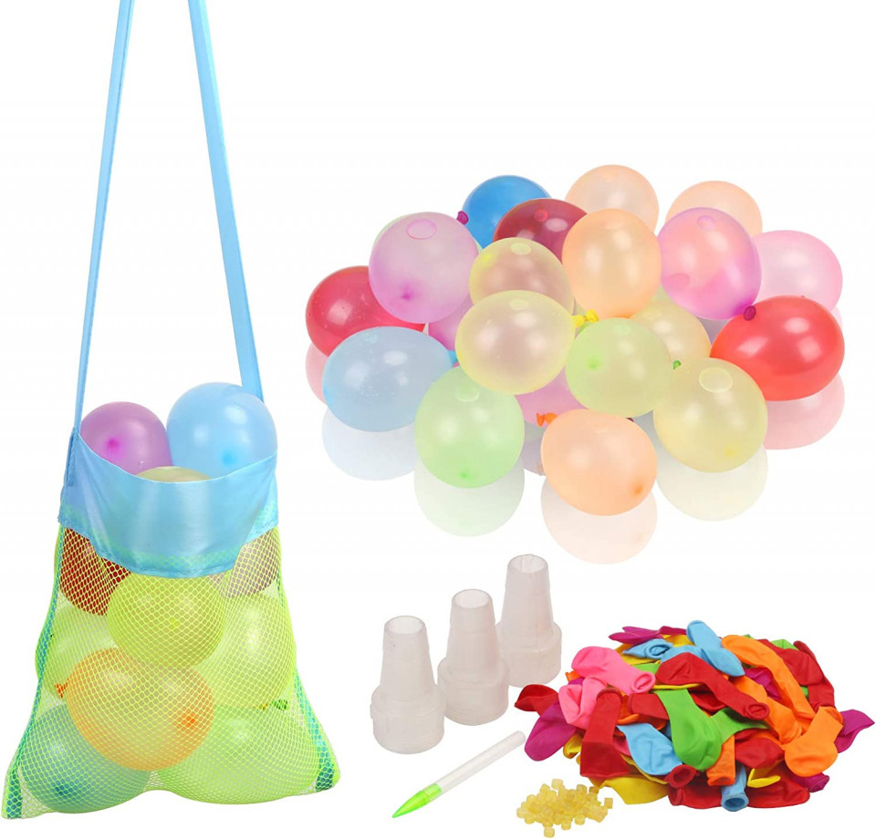 Set de 1000 de baloane si 3 injectoare pentru apa ZERHOK, latex/plastic, multicolor Pret Redus chilipirul-zilei pret redus imagine 2022