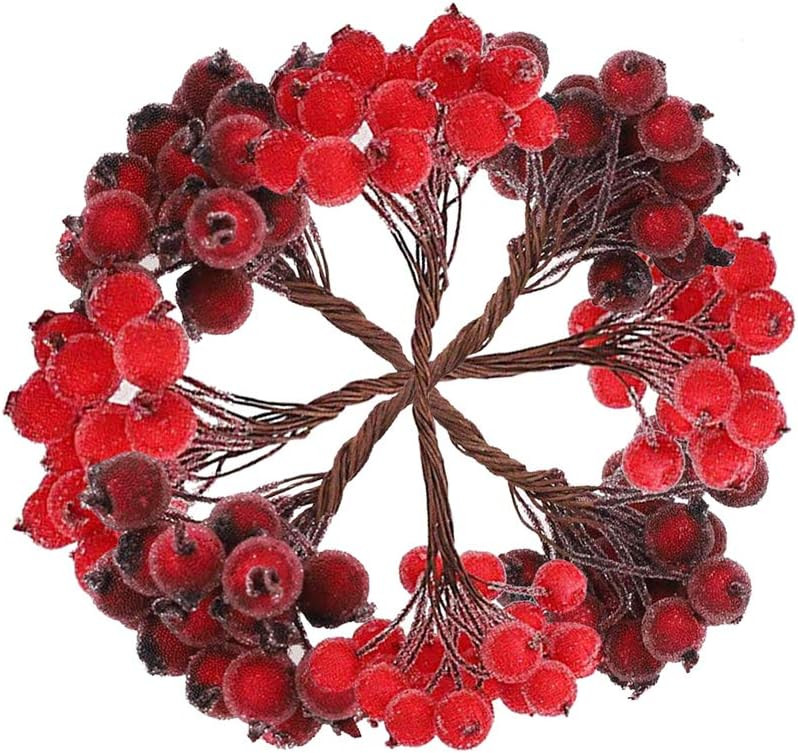 Set de 160 fructe de padure artificiale SwirlColor, spuma, rosu, 13 cm