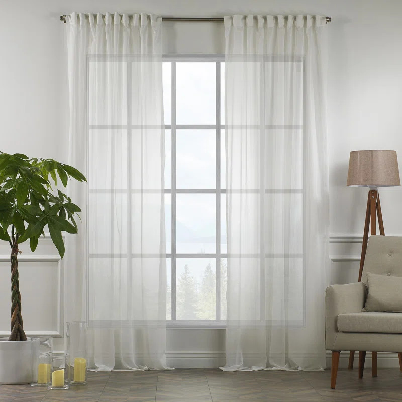 Set de 2 perdele Lilijan Home & Curtain, poliester, ivory, 280 x 245 cm