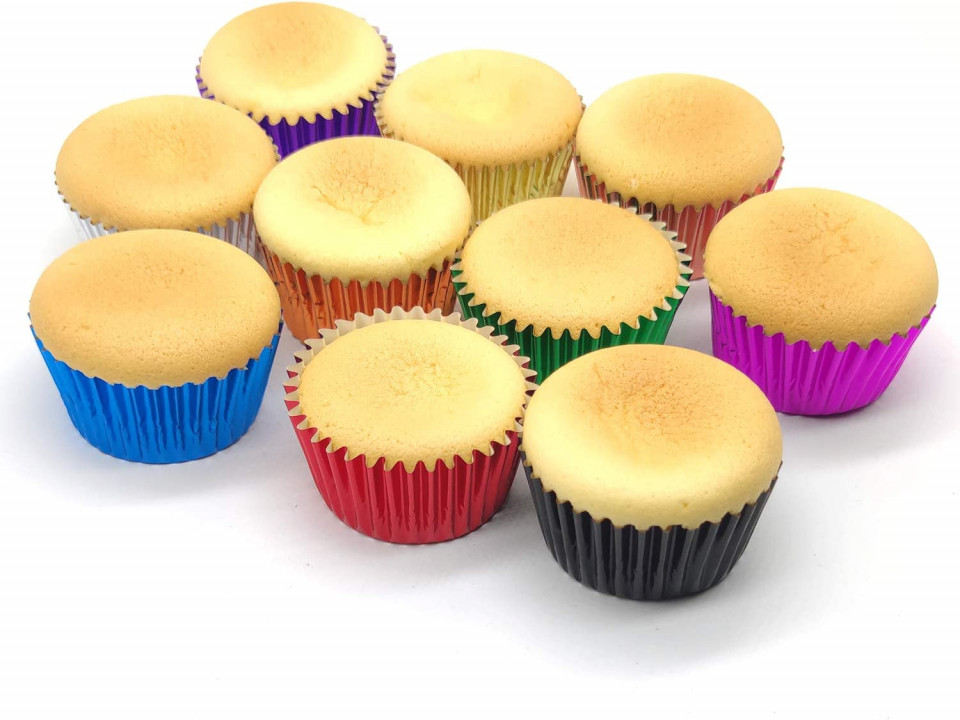Poze Set de 200 forme pentru briose Mombake, hartie, multicolor, 5 x 7,6 x 3,1 cm