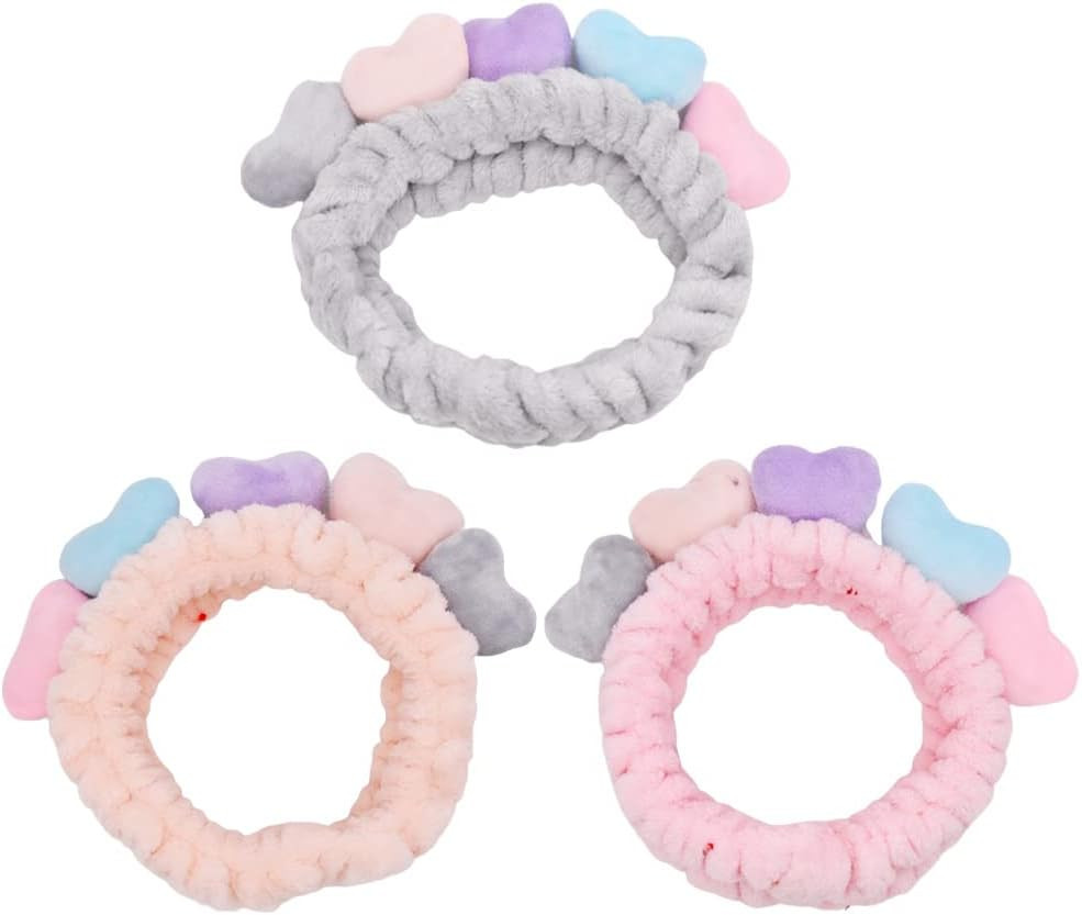 Set de 3 bentite pentru aplicarea machiajului Nesloonp, poliester, multicolor, 12 cm