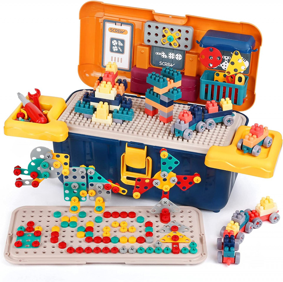 Set de constructie pentru copii Jigsaw, 246 piese, plastic, multicolor Articole pentru copii 2023-09-28