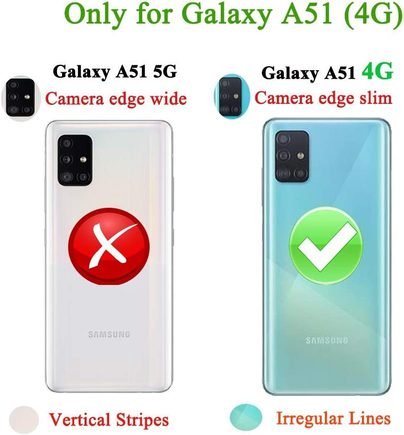 Set de husa cu doua folii de protectie ecran pentru Galaxy A51 ORETECH, sticla securizata/policarbonat termoplastic, albastru inchis/transparent, 6,5 inchi