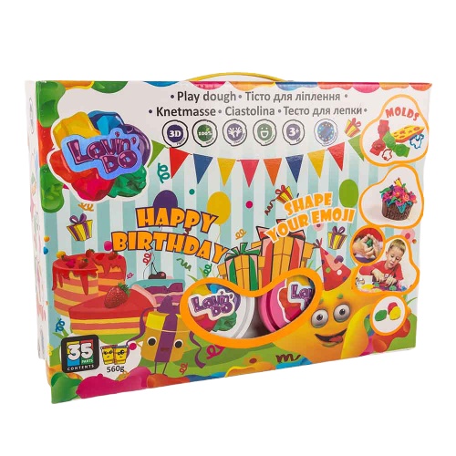 Set de modelat plastilina, Lovin\'Do - HAPPY BIRTHDAY