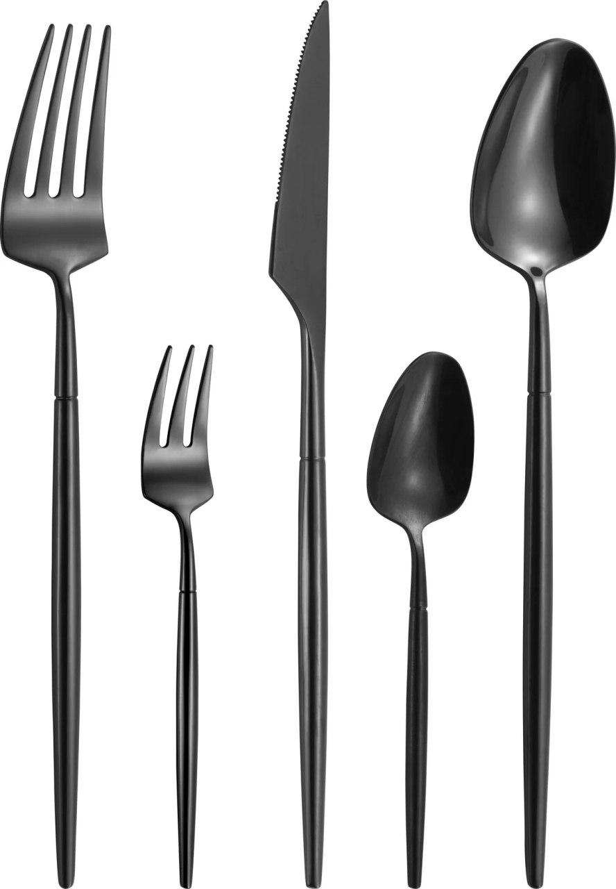 Set de tacâmuri Elegance Black , 20 piese