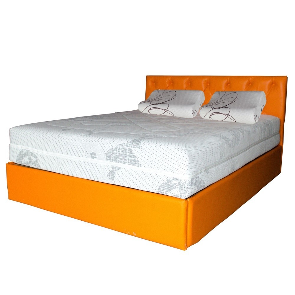 Set saltea NEPTUN Memory Pocket Comfort plus 2 perne ortopedice memory SB 52x32 cm, 180x200x30