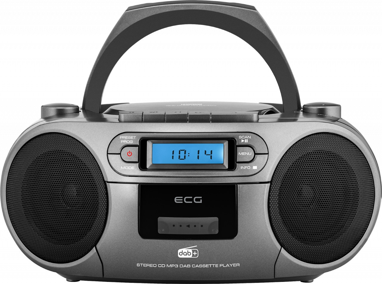 Sistem audio ECG CDR 999 DAB, 2 x 1,5W RMS, Radio, USB, CD, Casetofon, MP3, FM