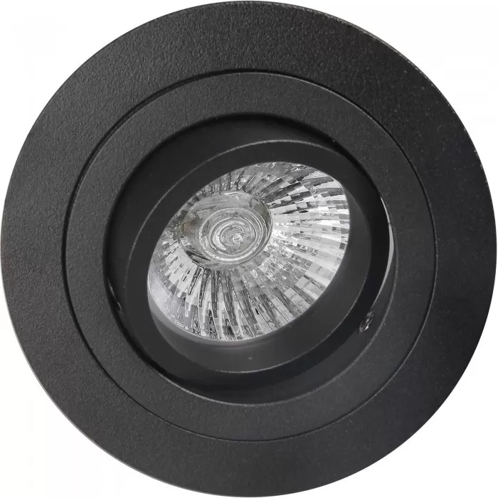 Spot incastrat Mantra Basico, 1xGU10 max. 12W, 24x92 mm, negru, IP20