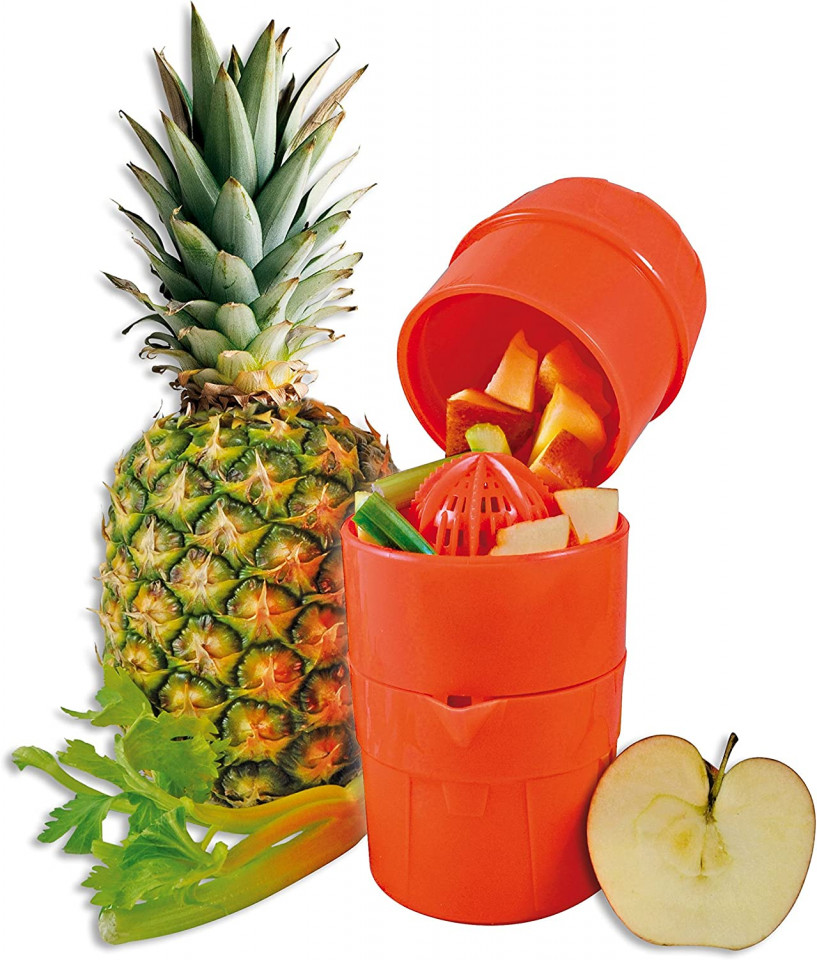 Storcator manual de fructe Euromarketing, plastic, portocaliu Blendere imagine noua idaho.ro