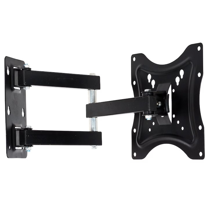 Suport TV de perete Atelier, reglabil, 14'-32', 35 kg, negru