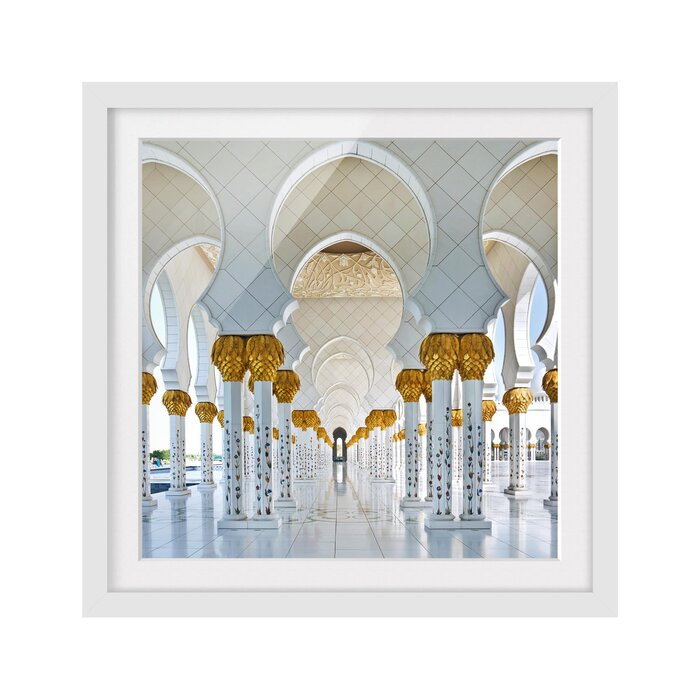 Tablou „Moscheea din Abu Dhabi”, 50 x 50 x 2 cm Pret Redus chilipirul-zilei pret redus imagine 2022