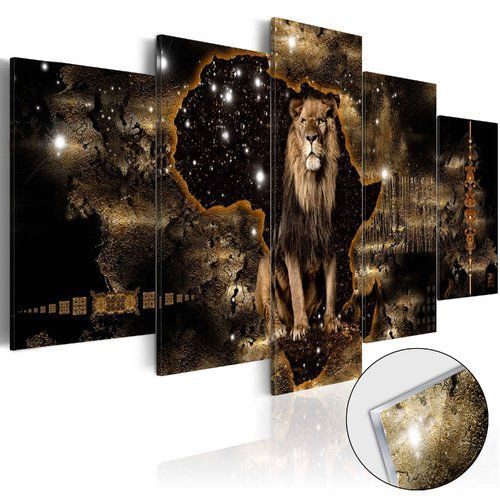Tablou ‘Golden Lion”, 50 x 100 cm chilipirul-zilei.ro imagine noua elgreco.ro