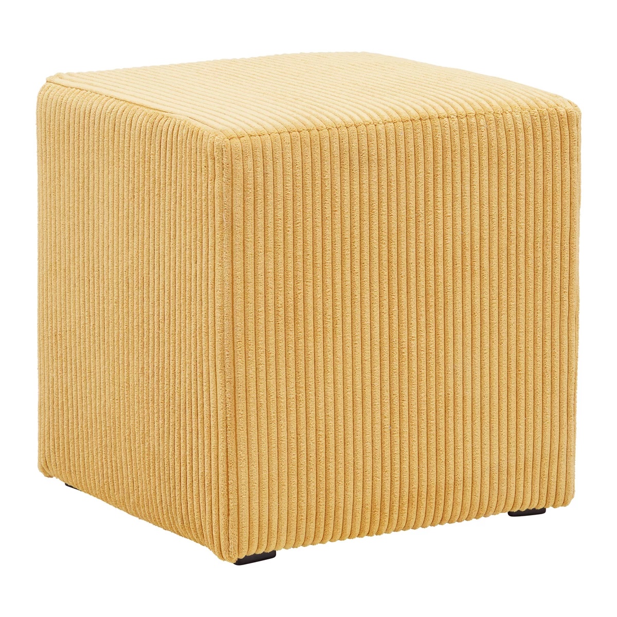 Taburet Bali Cord în galben, 45/42/45 cm