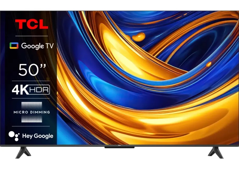 Televizor TCL LED 50P655, 126 cm, Smart Google TV, 4K Ultra HD, Clasa F (Model 2024), RESIGILAT (produs nou, amabalaj deschis), GARANTIE 1 AN