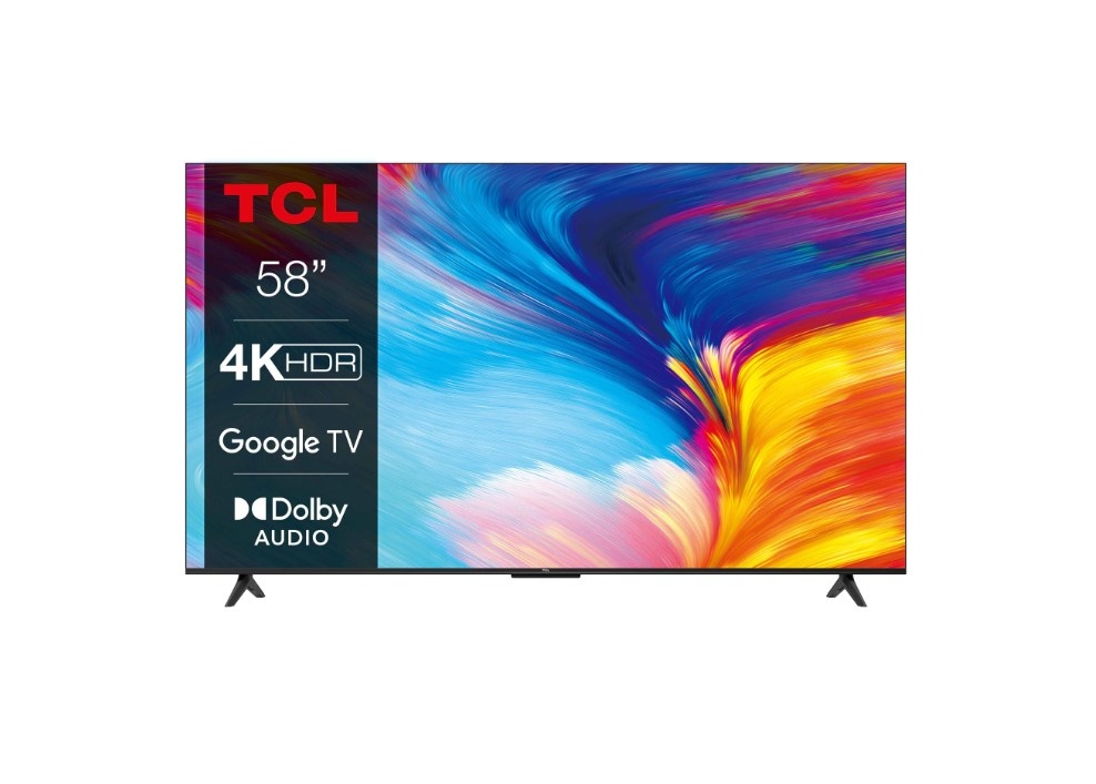 Televizor TCL LED 58P635, 146 cm, Smart Google TV, 4K Ultra HD, Clasa E, RESIGILAT, 1 AN GARANTIE