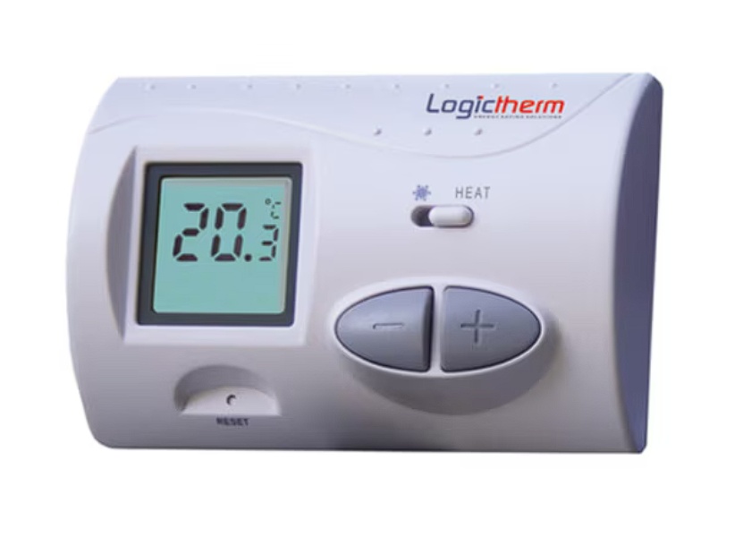 Termostat de ambient cu fir pentru centrala Logictherm C3, digital, afisaj LCD, Resigilat, Grad A