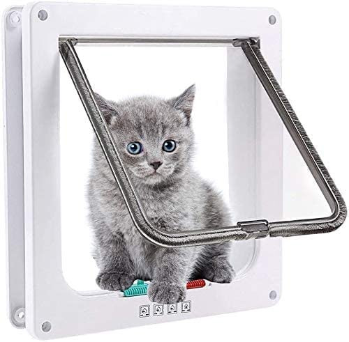 Trapa pentru pisica Denbinmi, plastic, alb, 200 x 190 x 54 mm 190