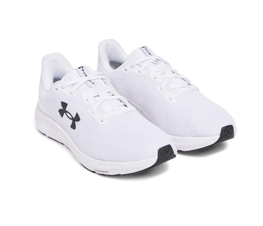 Under Armour, Pantofi din plasa, pentru alergare Charged Pursuit 4, Alb, 44, Resigilat, Grad A