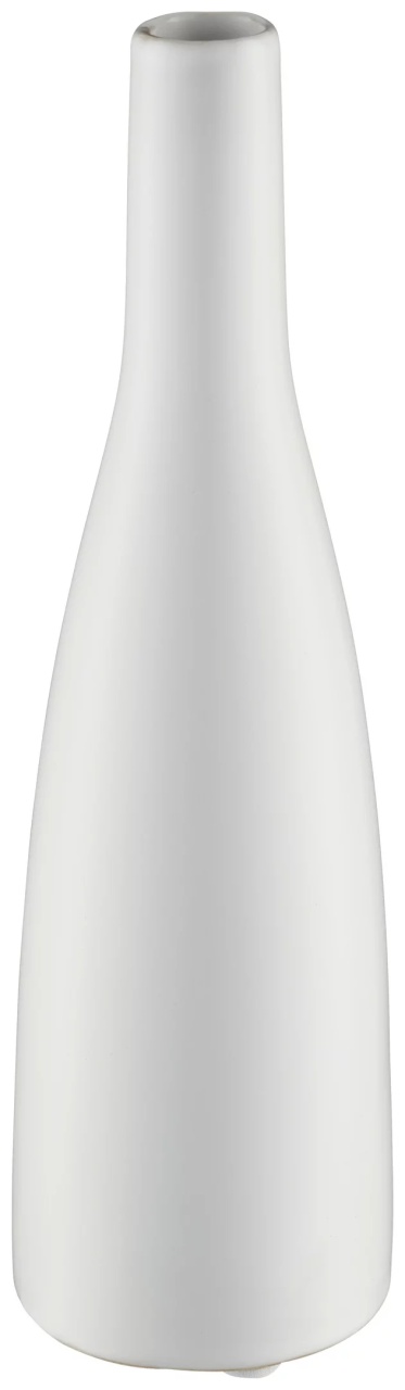 Vaza decorativa verde, Planico I alb mat, 20.5cm inaltime