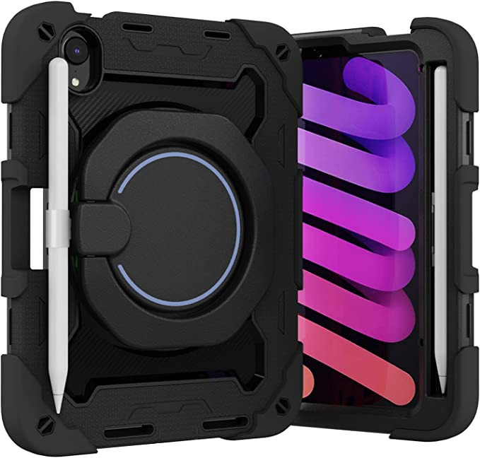 Carcasa de protectie iPad Mini 6 MAMA MOUTH, silicon, negru, 8,3 inchi 83 imagine noua