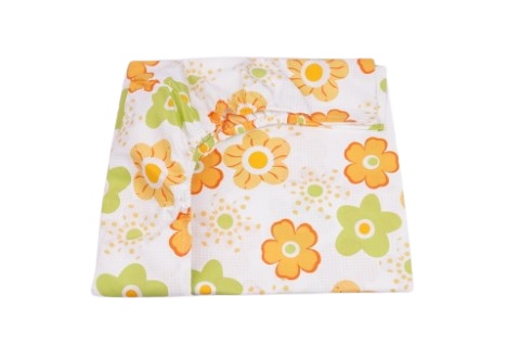 Cearsaf patut 120x60 cm bumbac 100% model floricele
