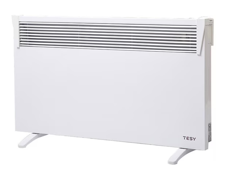 Convector de podea TESY CN03200MIS F, 2000 W, Control mecanic, 6 trepte de putere, Clasa protectie IP24, Seria HeatEco, 24mp, Alb, Resigilat, Grad A