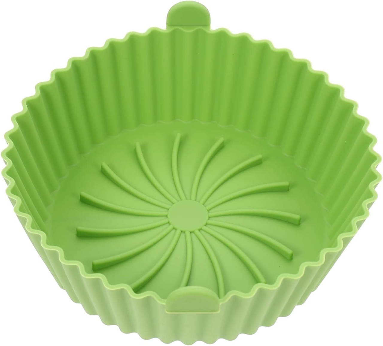 Cos pentru friteuza cu aer May Huang, silicon, verde, 20 cm
