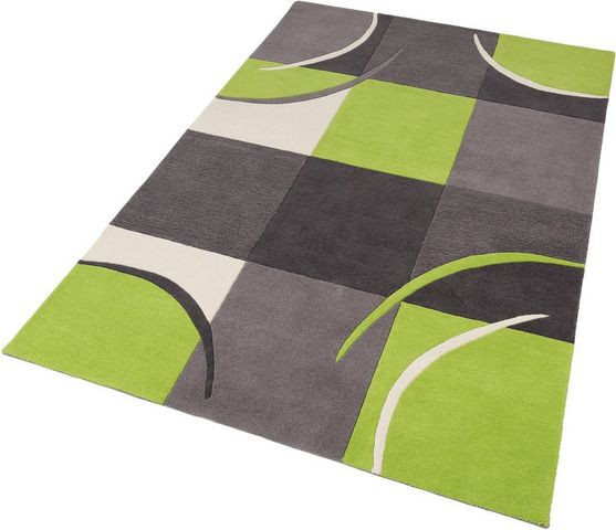 Covor Theko Exclusiv_GW, textil, gri/verde/alb, 60 x 90 cm chilipirul-zilei.ro/ pret redus