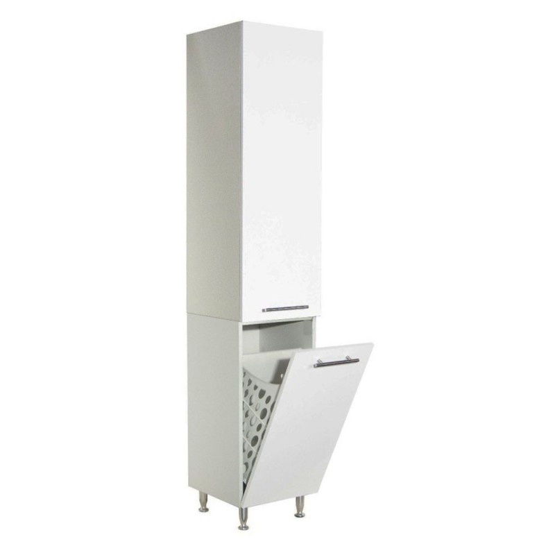 Dulap baie tip coloana GN0161, alb lucios, 180 x 37.5 x 35 cm