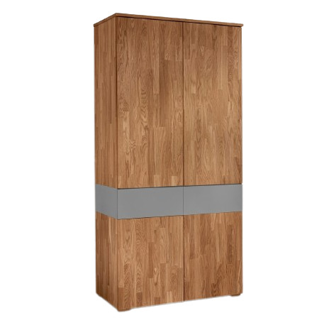 Dulap de hol Kristian Home Affaire, lemn/ MDF, natur/ gri, 195 x 90 x 50 cm 195