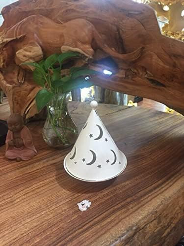 Felinar decorativ Hosoncovy, metal, alb