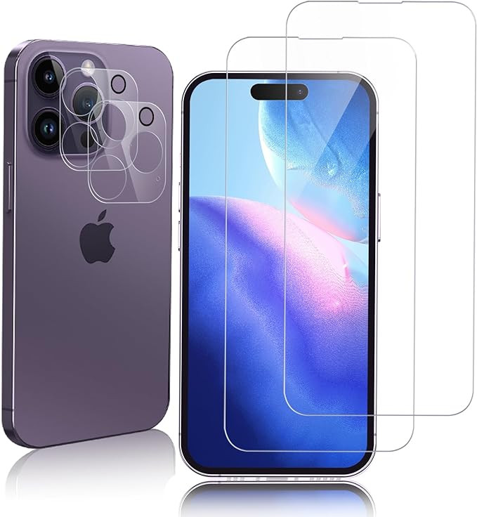 Folii de protectie pentru iPhone 14 Pro, sticla, 8x6 cm