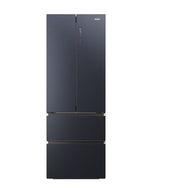 Frigider Multidoor Haier, FD 70 Seria 7, 4 uși, No Frost, Clasa E, LED, Negru, cu ambalaj deteriorat