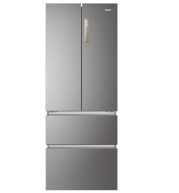 Frigider Multidoor Haier, French Door, 4 usi, No Frost, Clasa E, LED, Platinum Inox, cu ambalaj deteriorat