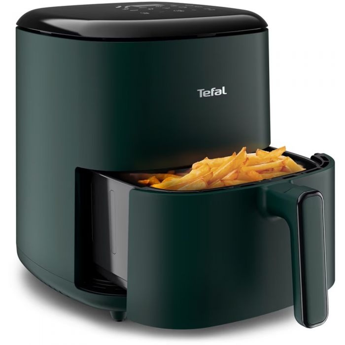 Friteuza cu aer cald Tefal Easy Fry Max EY245310, capacitate 5L, 1500 W, 10 programe automate, ecran tactil, vas detasabil antiaderent, oprire
